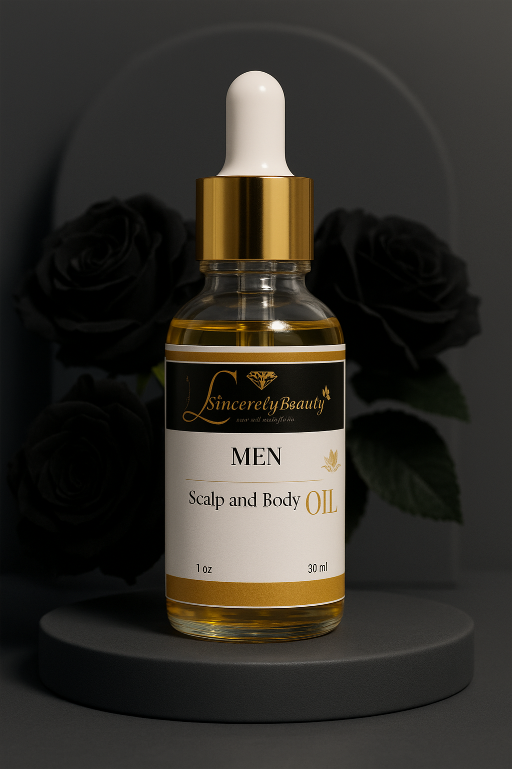 Men's Black Rose Castor Oil